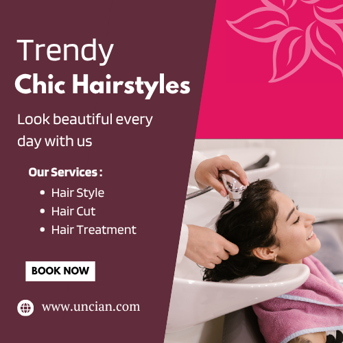 Professional Hair Styling & Grooming Services at Home